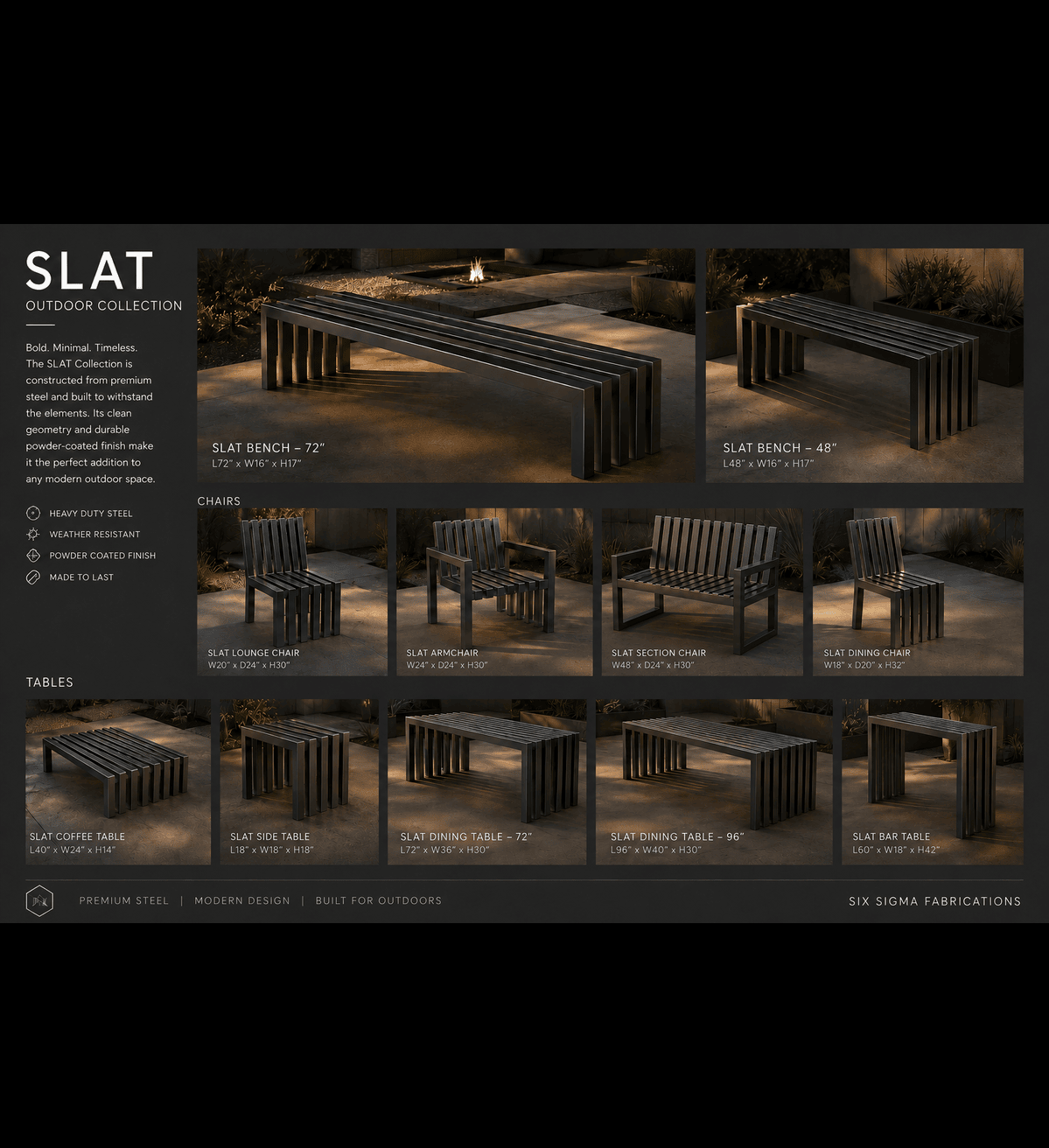 SLAT Outdoor Collection