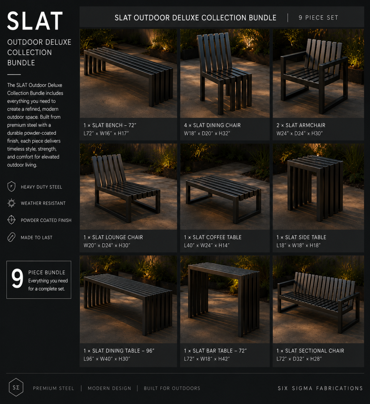 SLAT Outdoor Deluxe Collection Bundle